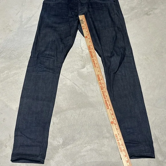 FNL Denim Selvedge Jeans Dark Wash SZ 34x34 Slim Skinny USA Made No. 29